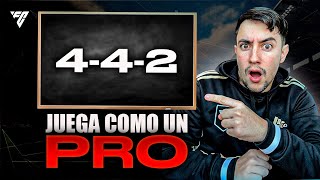 ⭐ Pro Player te Enseña a Como Jugar la 442 Paso a Paso  Fc 24 [upl. by Annaoi408]