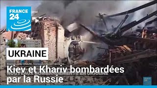 Guerre en Ukraine  Kiev et Khariv bombardées par la Russie • FRANCE 24 [upl. by Conan]