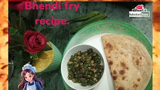 Bhendi  okra fry recipe lunch break fast amp dinner recipe less than consuming amp superb [upl. by Nyral]