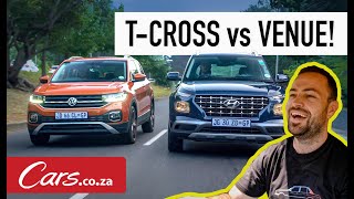 Volkswagen TCross vs Hyundai Venue  Review and Comparison [upl. by Bashemath]