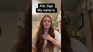 Learn How To Sign quotMy Name Isquot in ASL for Beginners  American Sign Language shorts [upl. by Nobel965]