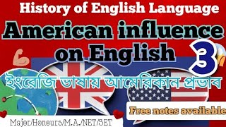 American influence on English language  ইংরেজি ভাষায় আমেরিকার প্রভাব  English major Free Notes [upl. by Lauter]