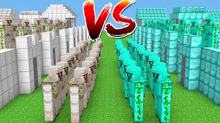 Diamond Golem Village vs Iron Golem Village  Minecraft Battle [upl. by Ortrude]