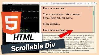 How to Make Scrollable Div Vertical or Horizontal  HTML and CSS Tutorial [upl. by Norford912]