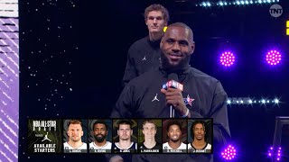 Team LeBron vs Team Giannis  2023 NBA AllStar Draft Starters FULL [upl. by Theran]