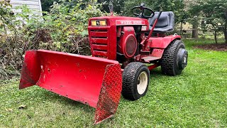 Wheel Horse C120 deck off plow on Getting ready for winter [upl. by Cadel]