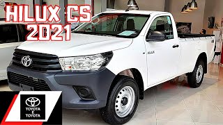 NOVA HILUX 2021  TOYOTA HILUX CABINE SIMPLES 2021 TURBO DIESEL 4X4 DETALHES DO INTERIOR E EXTERIOR [upl. by Kcirddes]