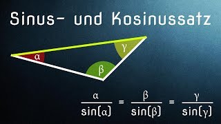 Kosinussatz Herleitung amp Anwendung  Sinus und Kosinus Allgemeines Dreieck [upl. by Ardiekal]