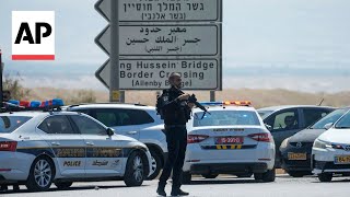 Three Israelis dead in shooting at West BankJordan border crossing [upl. by Leitnahs]