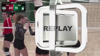 D3 Volleyball WashU v Illinois Wesleyan [upl. by Ynohtnaeoj]