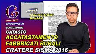 ACCATASTAMENTO 2022 FABBRICATI RURALI non dichiarati nelle zone del cratere sisma 2016 Marche [upl. by Salahi396]