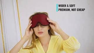 Premium Blackout Sleep Eye Mask – Lightweight 3D Eye Cover for Sleeping and Lash Comfort [upl. by Ramraj]