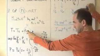 thermodynamique  statique des fluides  pression en fonction de laltitude [upl. by Chan]