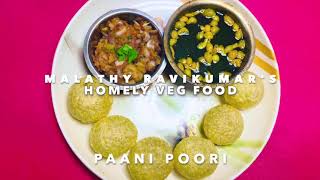 Paani Poori Recipe  Homely Veg Food  Chaat Recipe [upl. by Aredna]