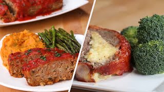 Delicious Meatloaf 4 Ways • Tasty [upl. by Annahvas]