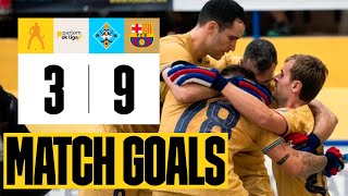 Match Goals CP Vilafranca vs Barça [upl. by Ellinet]