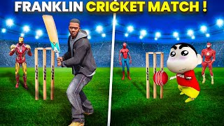 Shin Chan amp Franklin Playing IPL Cricket Match With Avengers in Gta 5 in Telugu [upl. by Aggri]