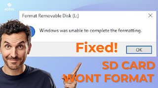 5 Ways How to Fix Windows Was Unable to Complete the Format  Fix SD Card Wont Format Windows 10 [upl. by Isobel]