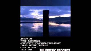 IEMN BT  Remember Paul van Dyks Recollected Remix 1998  Trance [upl. by Cinimmod819]