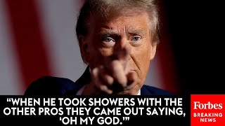 VIRAL MOMENT Trump Goes On Extended Riff About Arnold Palmer—Including Shower Stories—At PA Rally [upl. by Mendoza961]