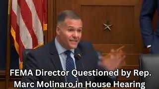 FEMA Director Questioned by Rep Marc Molinaro in House Hearing [upl. by Otrevogir]