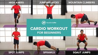 CARDIO WORKOUT FOR BEGINNERS From Home In 10 Minutes  Lockdown Workout No Equipment  HealthifyMe [upl. by Anaes383]