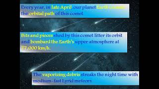 Lyrid Meteor Shower on April 22 2021  Earth Day [upl. by Nohtanhoj638]