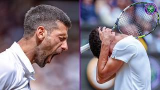 Novak Djokovic saves three Championship Points  THAT game in full v Carlos Alcaraz  Wimbledon 2024 [upl. by Illil]