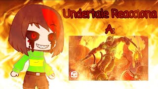 Undertale reacciona a Doom Eternal Rap  Welcome to hell Gacha Club [upl. by Jsandye]