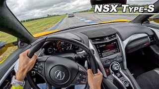 Acura NSX TypeS on Bridgestone Potenza RACE Tires  Better Than a Cup 2 POV Driving [upl. by Eerehs]