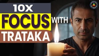 Trataka Meditation to improve eyesight amp build focus  10 minutes Candle Gazing [upl. by Nacnud]