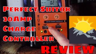 Perfect Suitor Solar Charge Controller Review  30 on Ebay Any GOOD [upl. by Euqinimod704]