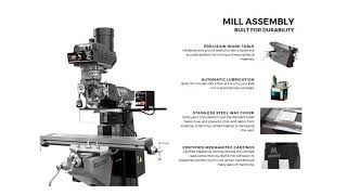 Jet Elite ETM949 Variable Speed Milling Machine [upl. by Anidan]