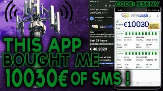 HOW TO MAKE MONEY WITH YOUR SMS  📳📶🛌📈💰CODE SIMCASH  X3XNV tutorial  proofs [upl. by Abrahams156]