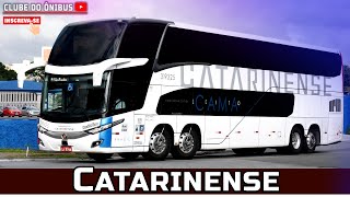 O ÔNIBUS DE DOIS ANDARES DA VIAÇÃO CATARINENSE EM DETALHES  MARCOPOLO NEW G7 DD [upl. by Ariane224]