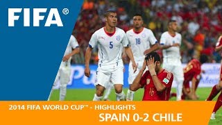 Spain v Chile  2014 FIFA World Cup  Match Highlights [upl. by Sudhir]