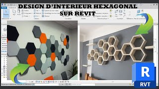 Design dintérieur hexagonal sur revit [upl. by Ellecrad]