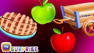 Surprise Eggs Nursery Rhymes Toys  Learn Fruits for Kids  Apple  ChuChu TV Egg Surprise [upl. by Nalced]