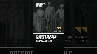 On This Day August 2 1923 President Warren G Harding Dies of a Stroke in San Francisco [upl. by Iver128]