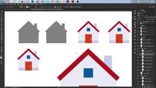 Tutorial Unmerge Photoshop shapes imported from Illustrator [upl. by Euginimod821]