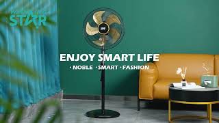 ST4200 WINNING STAR AC220240V 60W 18quot Electric Oscillating Stand Fan Floor Fan [upl. by Amsaj11]