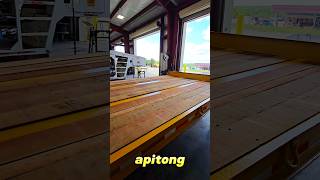 Apitong flooring trailer deck new trailer floor trucking heavyequipment construction paving [upl. by Yllek834]