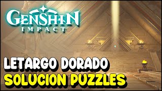 ✨LETARGO DORADO SUEÑOS EN LA ARENA ARDIENTE  MISIÓN DE MUNDO Y PUZZLES   GENSHIN IMPACT SUMERU [upl. by Scrivenor]