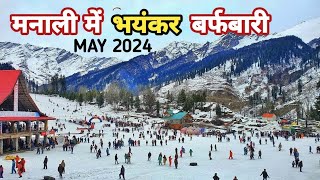 Manali today  manali current weather  manali snowfall today  manali in 2024  manali latest video [upl. by Andee]