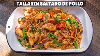 Cocinando un Delicioso Tallarín Saltado de POLLO Fácil  Abelca [upl. by Aristotle]