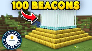 I Made 100 Beacons in Minecraft Hardcore [upl. by Darra361]