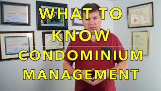 What To Know about condominium management [upl. by Charity]