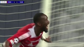 Abdallah Sima Goal Stade Brest vs Sturm Graz 21 All Goals and Extended Highlights [upl. by Anik]