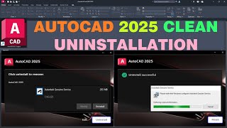 Uninstall AutoCAD 2025 Completely [upl. by Eidua]