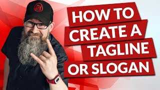 How to create a tagline or slogan [upl. by Airdnaid]